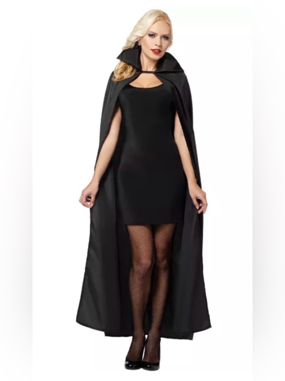 Spirit of Halloween Black Cape Unisex Adult Vampire Witch